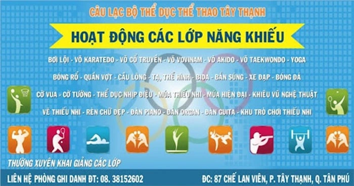 Hoạt động thể thao Tây Thạnh khác