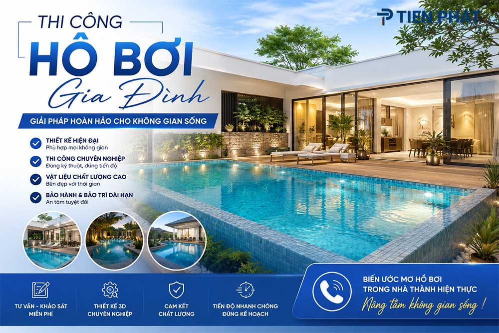 thi công hồ bơi gia đình