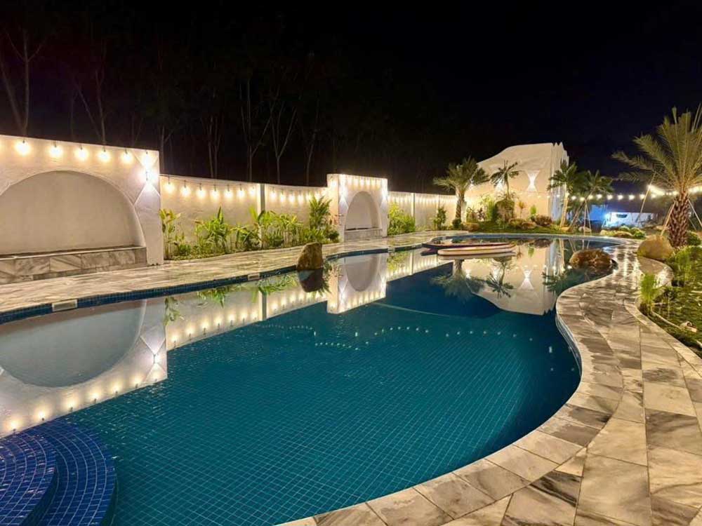 hồ bơi Lani glamping dầu tiếng 8